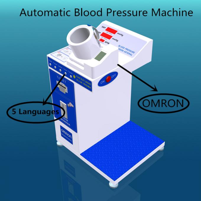 Машина кровяного давления цифров самообслуживания с эксплуатируемой монеткой термального принтера