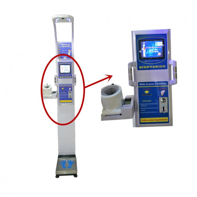 Управляемая монеткой машина масштаба БМИ с жирными массовыми КЭ анализа воды тела и сертификатом РоХС