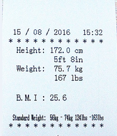 Масштаб высоты веса тела высокой точности, машина измерения Блуэтоотх Бми