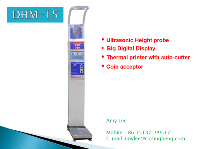 Масштабы высоты и веса цифрового дисплея медицинские с анализом Бми/термальным принтером
