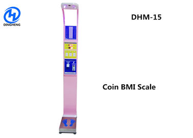 Эксплуатируемый монеткой масштаб высоты и веса цифров, веся масштаб с измерением высоты