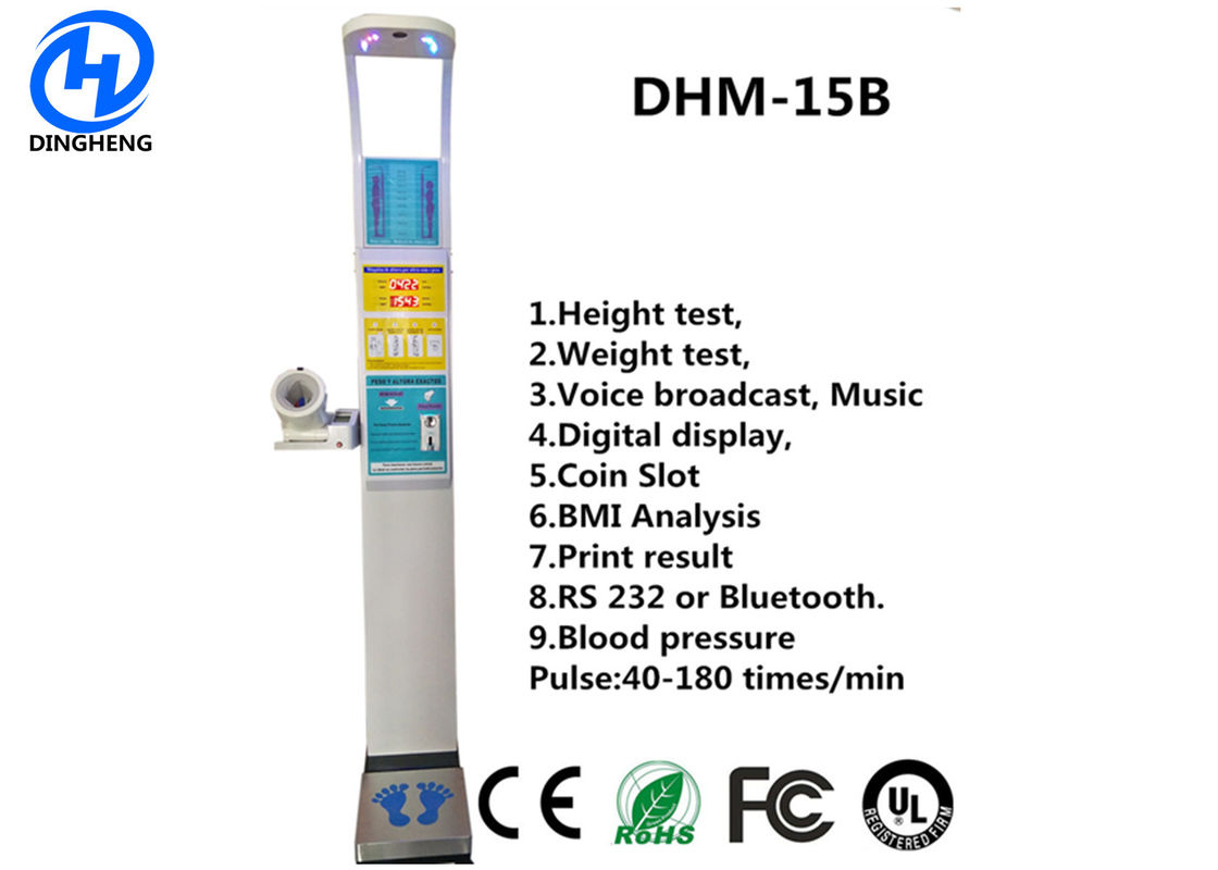 high quality blood pressure monitor BMI health kiosk body electronic height and weight scale